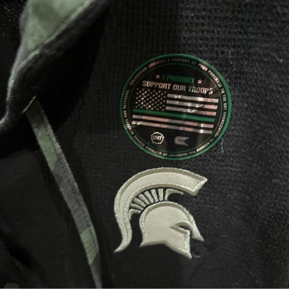 Colosseum Operation Hat Trick 1/4 Snap Hoodie, Michigan State Spartans NWT Large - Picture 4 of 12